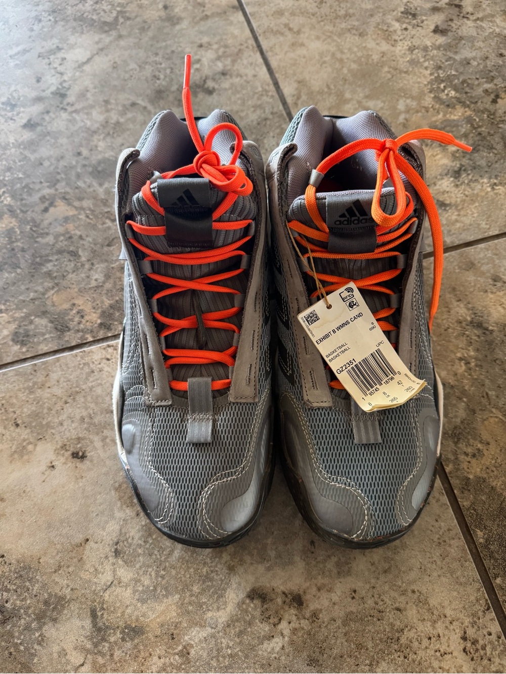 New adidas Exhibit B Candace Parker Mid Women's basketball shoes grey size 9.5